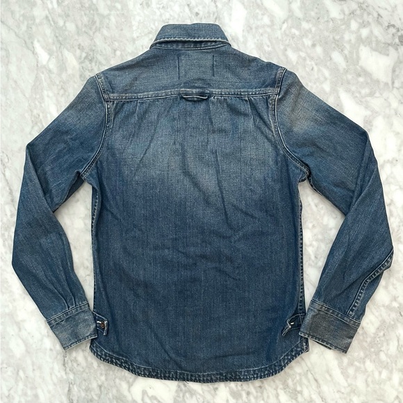 Superdry Blue Denim Shirt - Picture 2 of 8